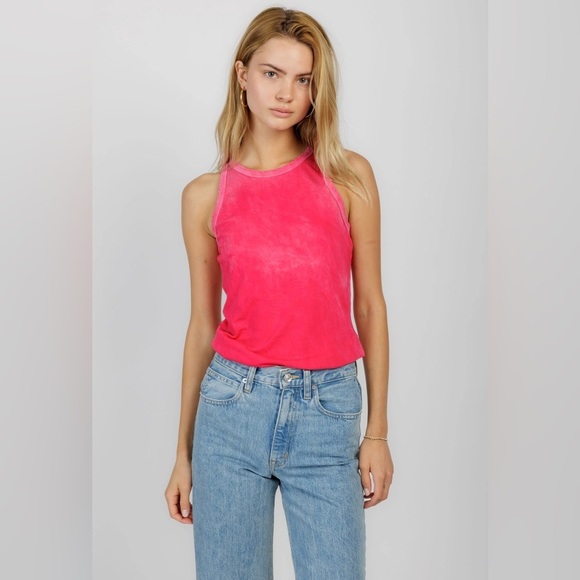 Cotton Citizen Standard Tank in Vintage Fuchsia - Picture 4 of 10